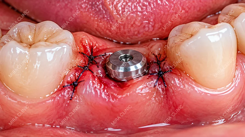 Pressure or tightness near the stitches